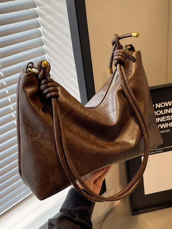 Female Coffee Hobos Handbag - Image 3