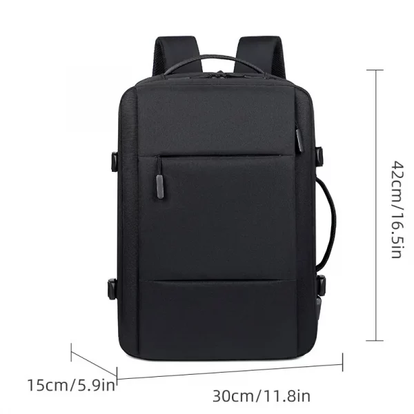 Classic Travel Backpack Men Business Backpack School - Image 3