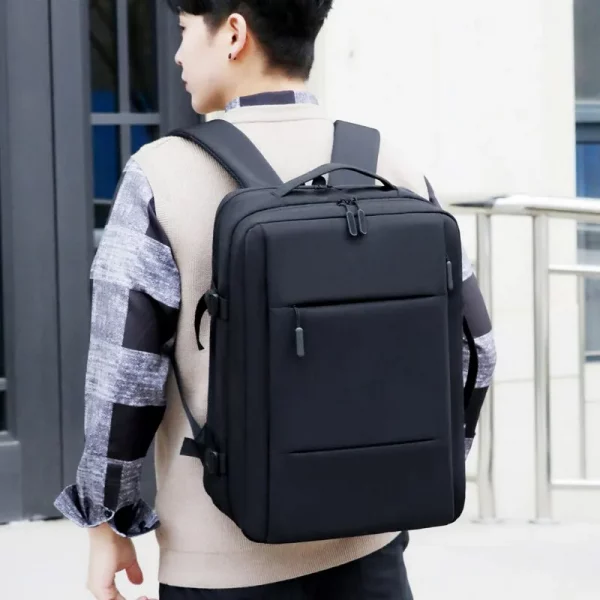 Classic Travel Backpack Men Business Backpack School - Image 6