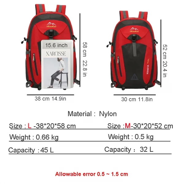 Men Backpack 2023 Waterproof Casual - Image 5
