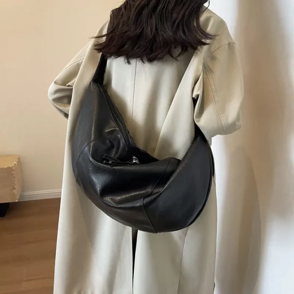 Retro Korean Version Ins Hobos Bag Causal - Image 5