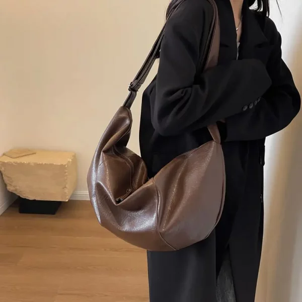 Retro Korean Version Ins Hobos Bag Causal - Image 6