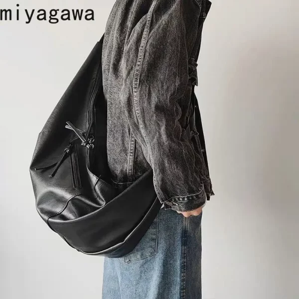 Retro Korean Version Ins Hobos Bag Causal