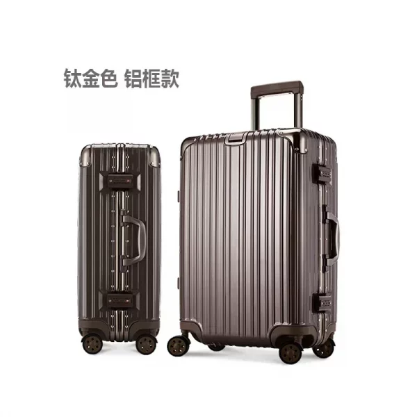 Multifunctional Large Capacity Buckle Classic Zipper Luggage - Image 4