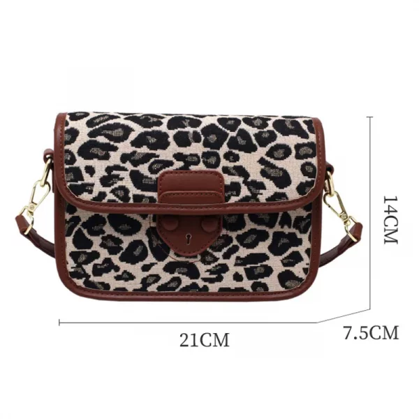 Crossbody Bags Retro Leopard Handbags - Image 6