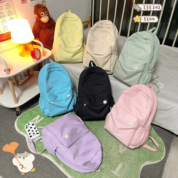 New Waterproof Nylon Women Backpack - Image 5