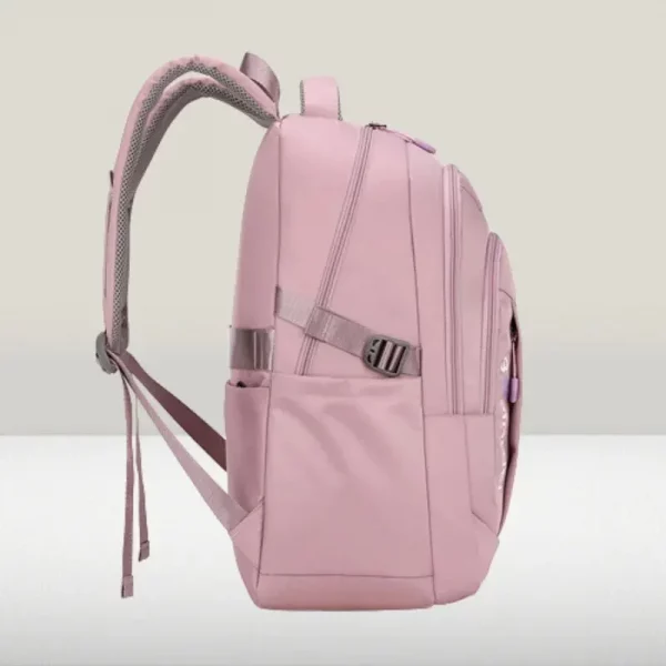 Nylon Backpack For Women With Large Capacity And Sturdy Shoulder Water Resistant - Image 4