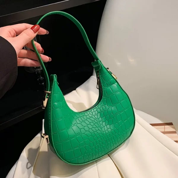 PU Leather Women Luxury Designer Hobo Bag - Image 2