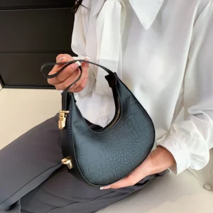 PU Leather Women Luxury Designer Hobo Bag