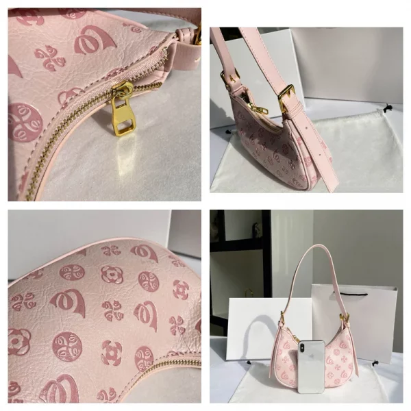 Sweet Girls Printed Pattern PU Leather Shoulder Hobo Bag - Image 3