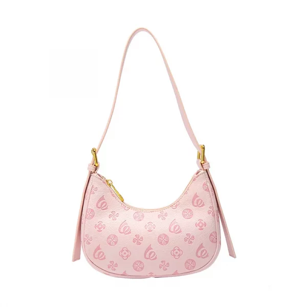 Sweet Girls Printed Pattern PU Leather Shoulder Hobo Bag - Image 6
