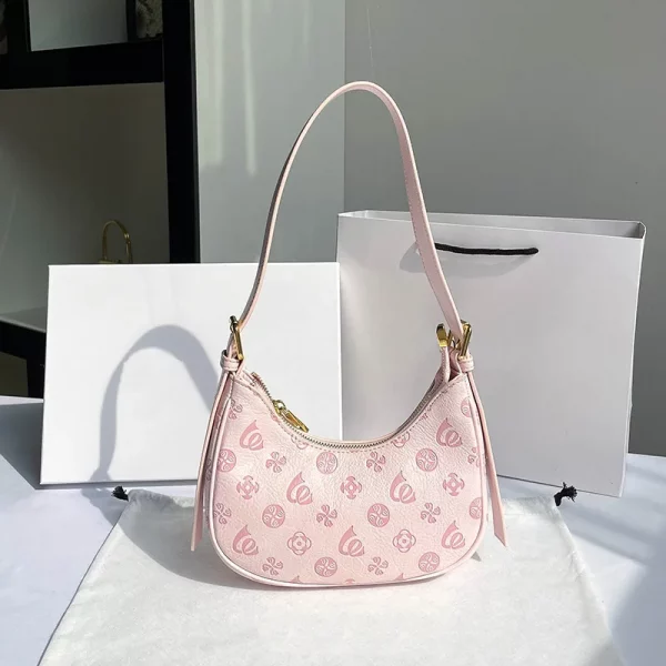 Sweet Girls Printed Pattern PU Leather Shoulder Hobo Bag