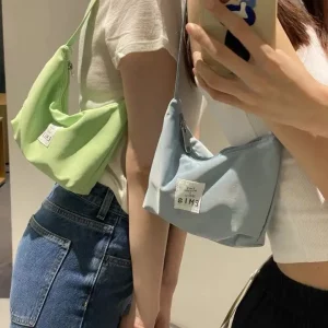 Women Bag Nylon Armpit Shoulder Purse