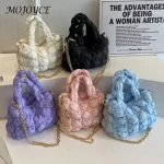 Women Hobo Bag Solid Cotton