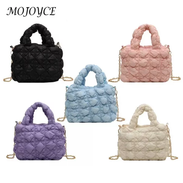 Women Hobo Bag Solid Cotton - Image 5