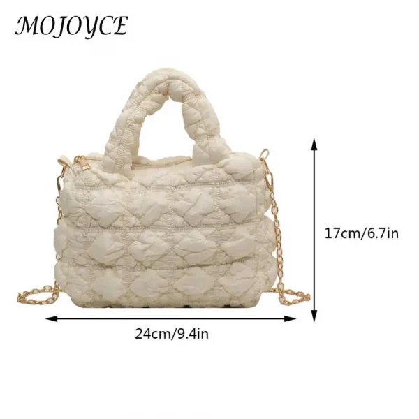 Women Hobo Bag Solid Cotton - Image 6