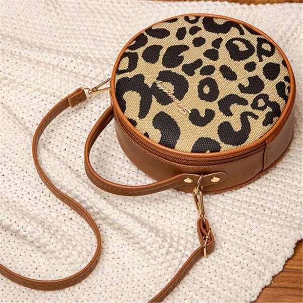 Women's Crossbody Bags Vintage Leopard Print - Image 2