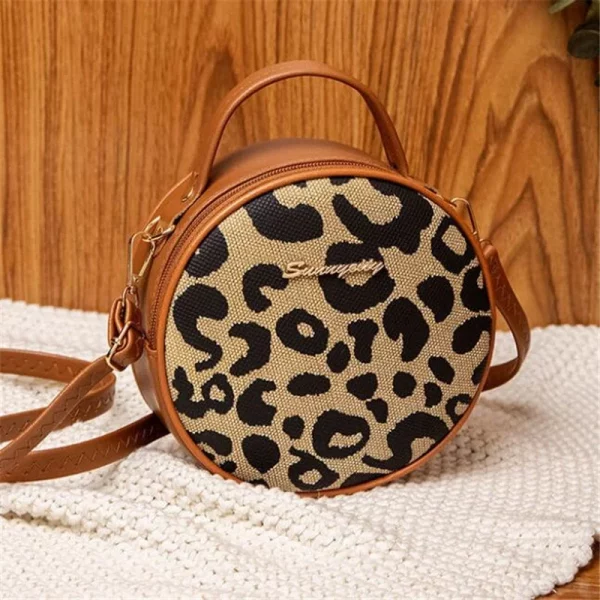 Women's Crossbody Bags Vintage Leopard Print - Image 3