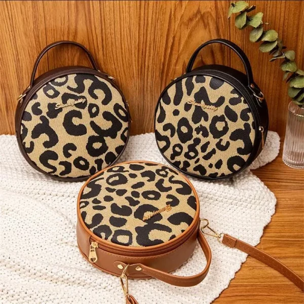 Women's Crossbody Bags Vintage Leopard Print - Image 4